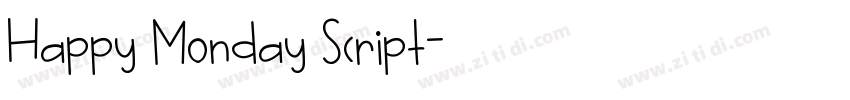Happy Monday Script字体转换